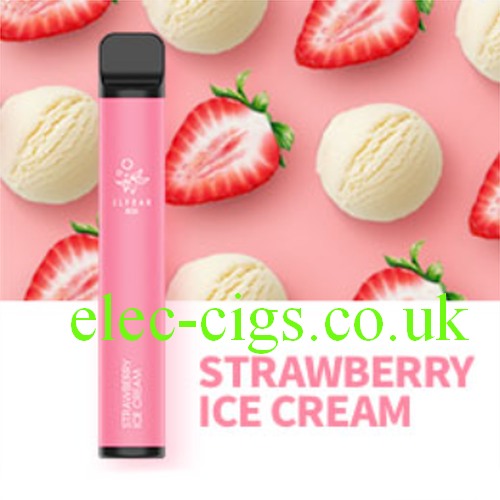 Strawberry Ice Cream 600 Puff Disposable ECigarette by Elf Bar